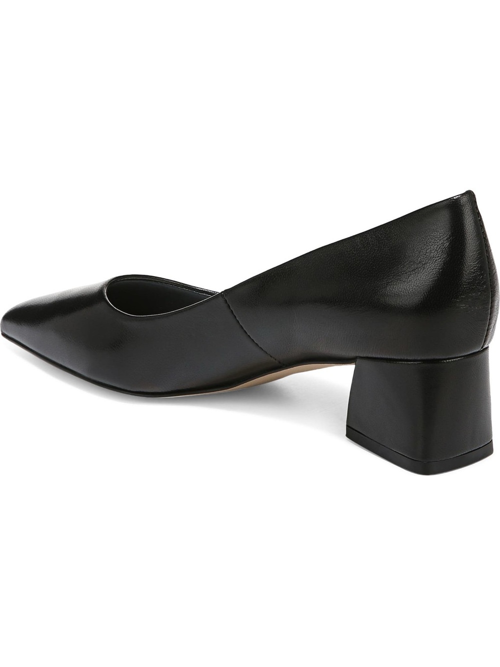 Franco Sarto Black Pointed-Toe Block Heel Pumps - Picture 11 of 12
